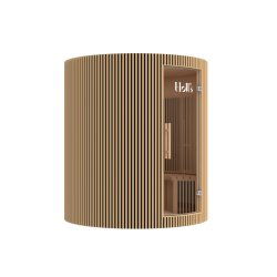 Sauna Moon Infrar&oslash;d Rund 4 pladser tr&aelig;farve Holls